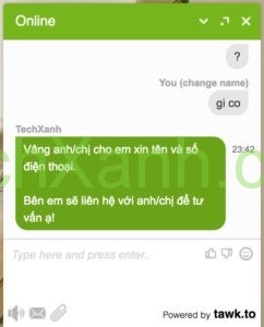 Test chatbot xin số tự động với tawk.to Test chatbot xin số tự động với tawk.to