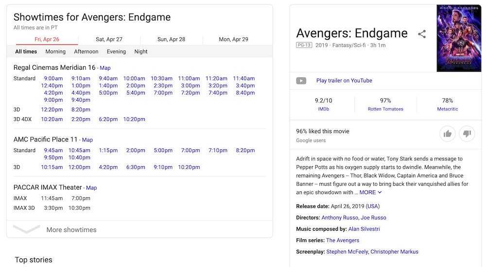 Google Knowledge Graph là gì? avengers knowledge graph card 63 - Google Knowledge Graph là gì?